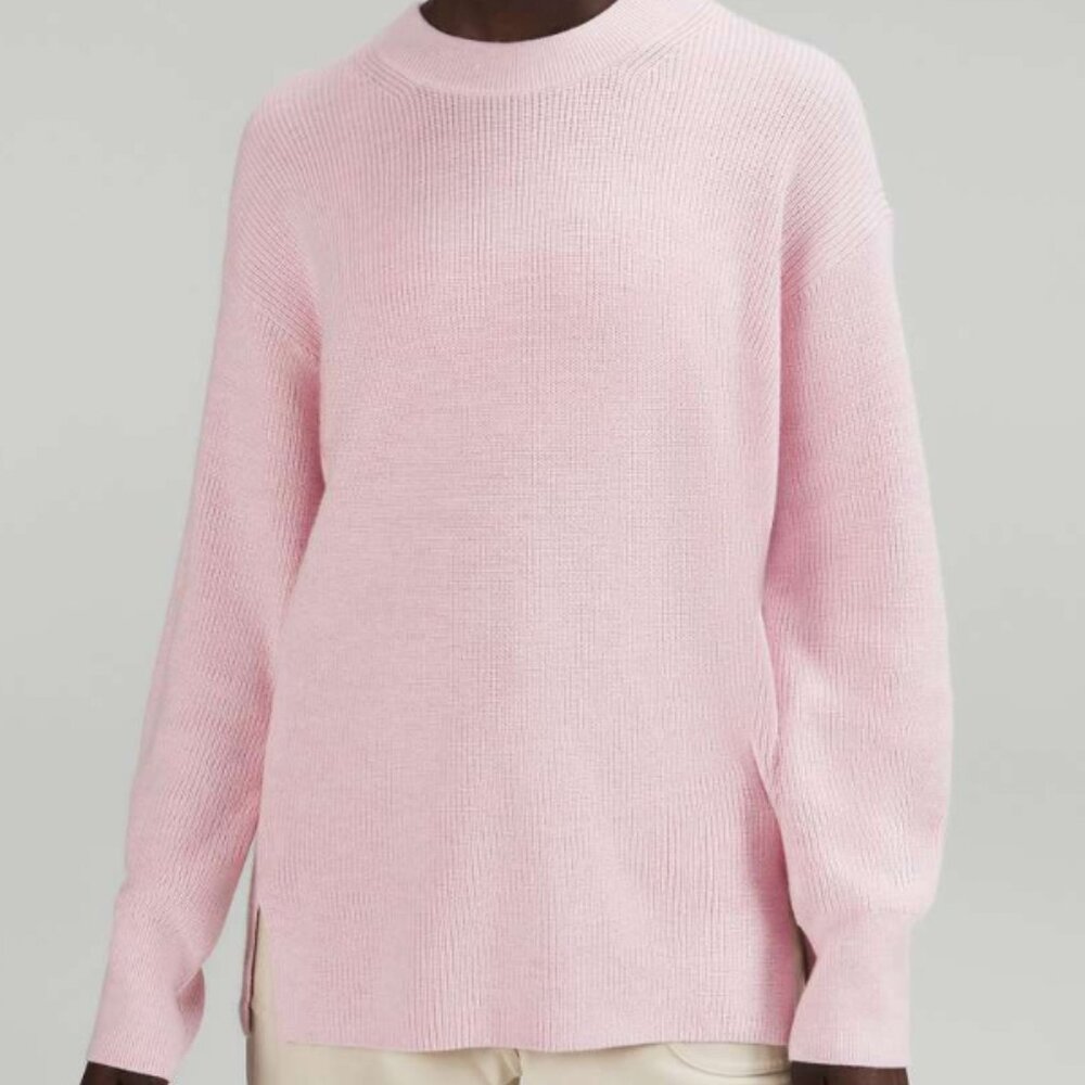 lululemon Pink Wool-Blend Sweater, US 6